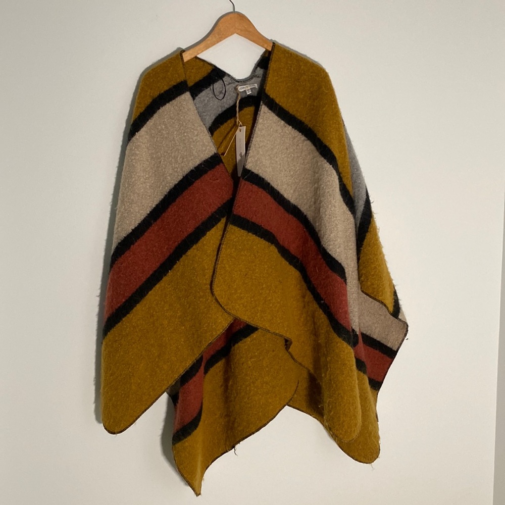 Wrap Color Block Shawl for Fall
